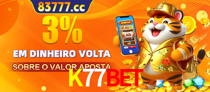 Promoção para baixar e instalar o aplicativo do cassino K77BET. O banner oferece uma recompensa de R1aR1aR8, com a imagem de uma cobra sobre moedas de ouro.
